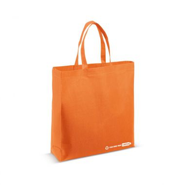 Oranje Gerecyclede tas | R-PET | Gekleurd | Bodem | 38 x 42 cm