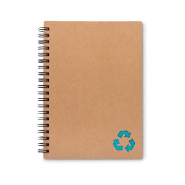 Turquoise Gerecycled notitieboekje | Ringband