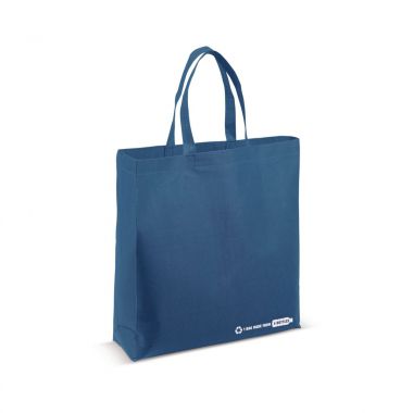 Donkerblauwe Gerecyclede tas | R-PET | Gekleurd | Bodem | 38 x 42 cm