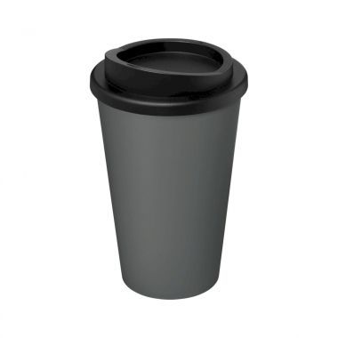 Grijs /  zwart Coffee to go beker | Gerecycled | 350 ml