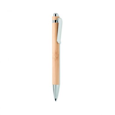 Lichtbruine Eco pen | Inktloos | Bamboe huls 