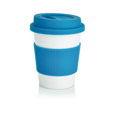 Blauw /  wit Duurzame koffiebeker | 350 ml