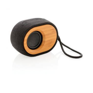 Zwart /  bruin Bamboe speaker | Duurzaam | 5 Watt