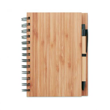 Lichtbruine A5 notitieboek | Bamboe cover