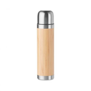 Lichtbruine Vacuüm thermosfles | Bamboe | 400 ml