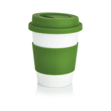 Groen /  wit Duurzame koffiebeker | 350 ml