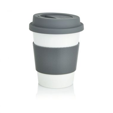 Grijs /  wit Duurzame koffiebeker | 350 ml
