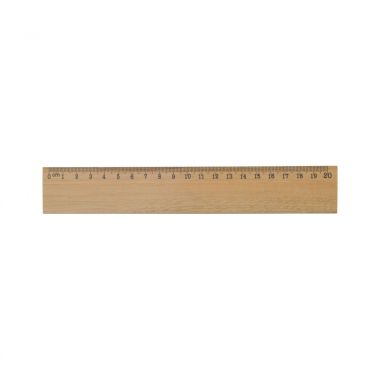 Bruine Houten liniaal | 20 cm