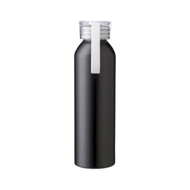 Witte Drinkfles zwart | Gerecycled aluminium | 650ml