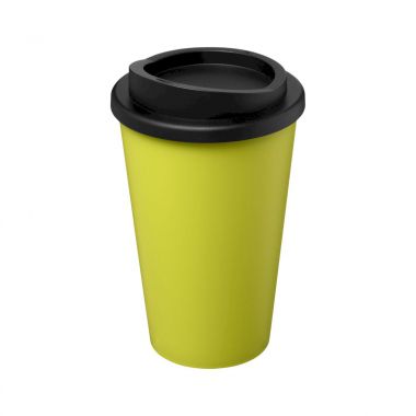 Lime /  zwart Coffee to go beker | Gerecycled | 350 ml