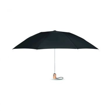 Zwarte Opvouwbare paraplu | RPET