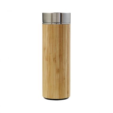 Bruine Thermosfles | Bamboe | 420 ml