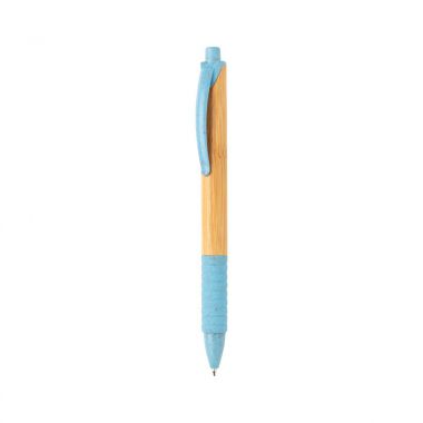 Blauwe Bamboe en tarwestro pen