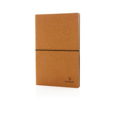 Bruine Leren notitieboek | Gerecycled leer A5
