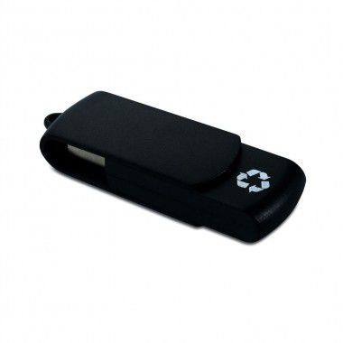 Zwarte USB stick gerecycled | 2GB