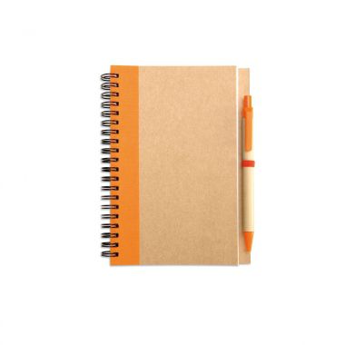 Oranje Notitieboekje biologisch | Gekleurd