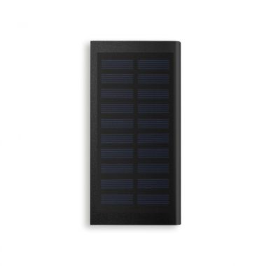 Zwarte Powerbank solar  | 8000 mAh