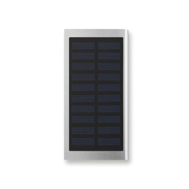 Zilvere Powerbank solar  | 8000 mAh