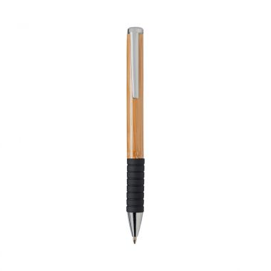 Zwarte Bamboe pen | Rubber grip